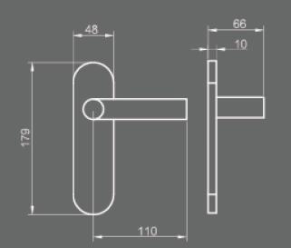 Zamak Lever Handle RX-181-7901BR