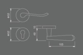 Zamak Lever Handle RX-0613